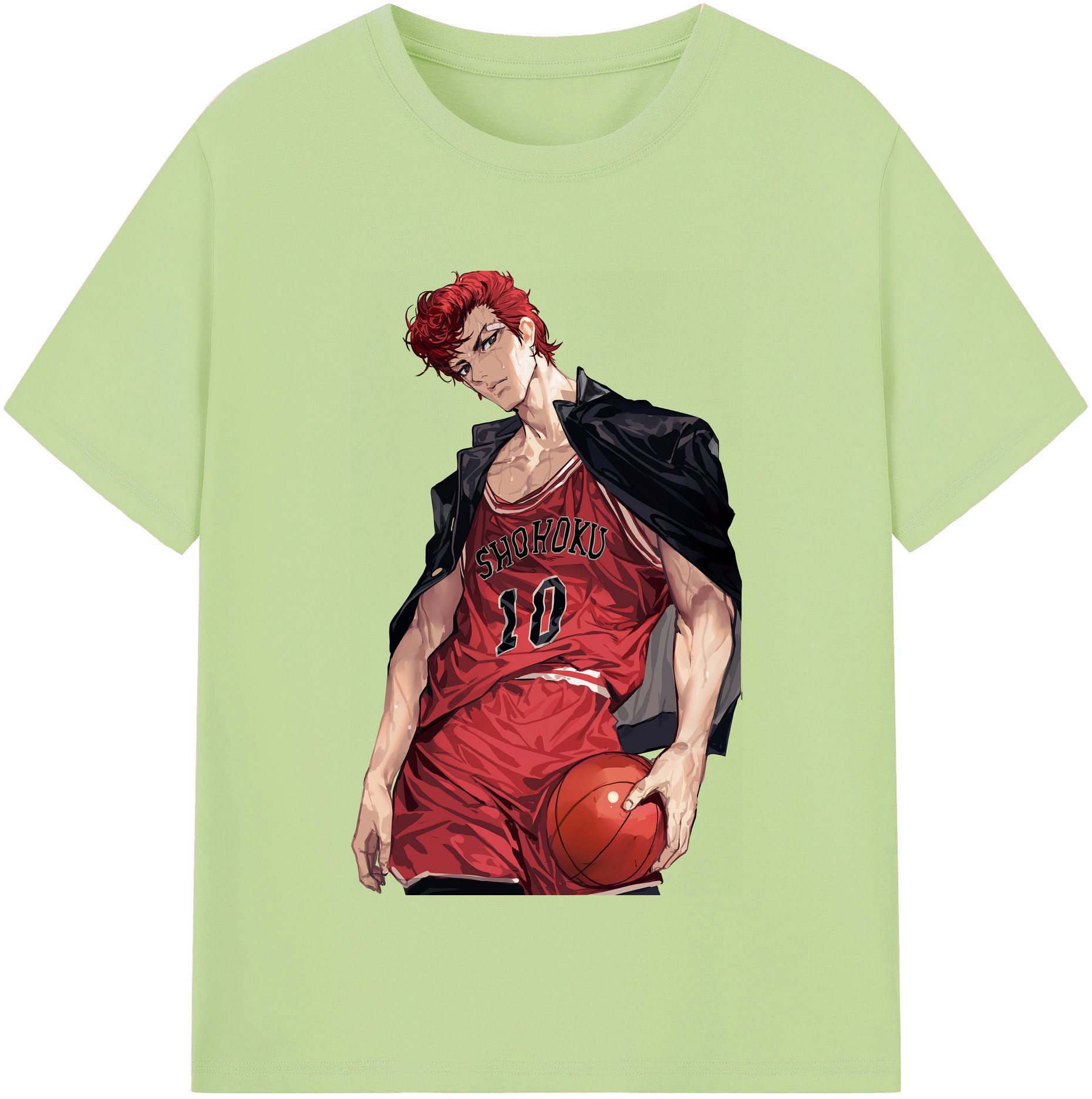 SLAM DUNK／スラムダンク 綿100％半袖Tシャツ（フロントプリント）